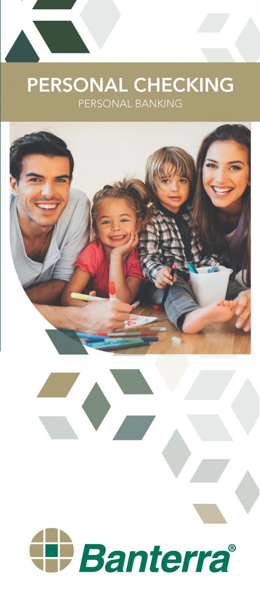 Banterra Personal Checking Account brochure cover