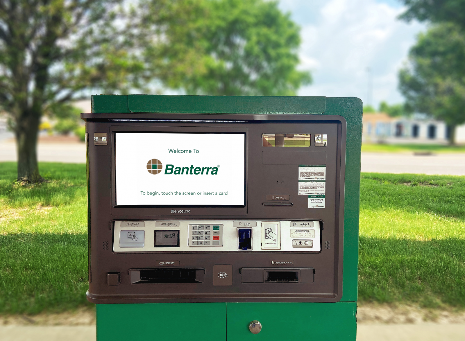 Banterra ITM Welcome Screen with Banterra logo